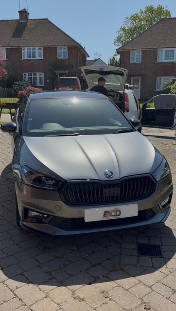 Skoda Fabia Monte Carlo — front after signature detail